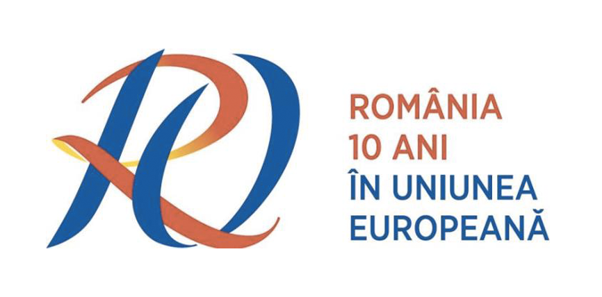 Un logo pentru marcarea a 10 ani de la aderarea României la Uniunea Europeană