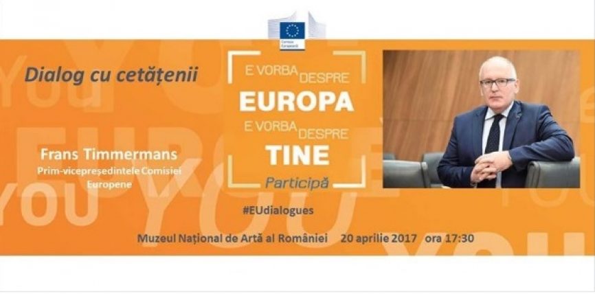 Prim-vicepreședintele Frans Timmermans, în vizită în România