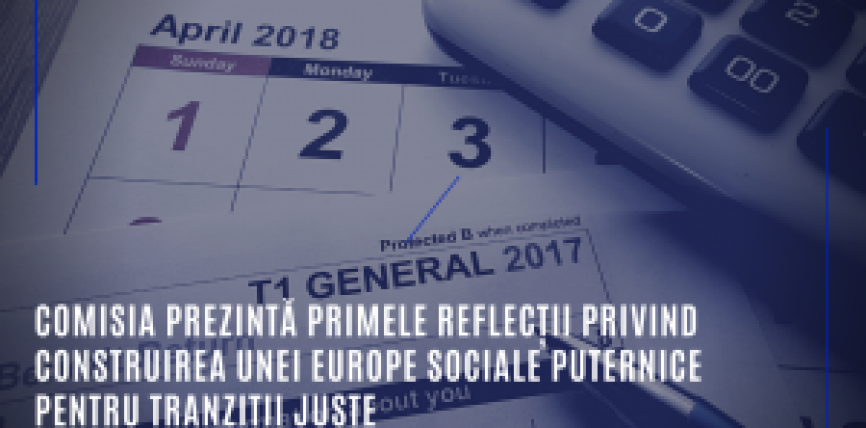 Comisia prezintă primele reflecții privind construirea unei Europe sociale puternice pentru tranziții juste
