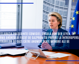 Declarația președintei Comisiei, Ursula von der Leyen, în urma anunțului făcut de Gazprom cu privire la întreruperea livrărilor de gaze către anumite state membre ale UE