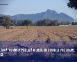 Agricultură: Comisia publică o listă cu posibile programe ecologice
