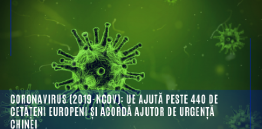 Coronavirus (2019-nCoV): UE sprijină repatrierea a peste 440 de cetățeni și acordă ajutor Chinei