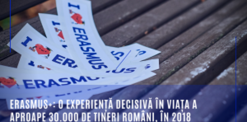 Erasmus+: o experiență decisivă în viața a aproape 30.000 de tineri români, în 2018