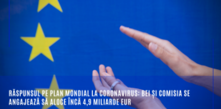Răspunsul pe plan mondial la coronavirus: BEI și Comisia se angajează să aloce încă 4,9 miliarde EUR