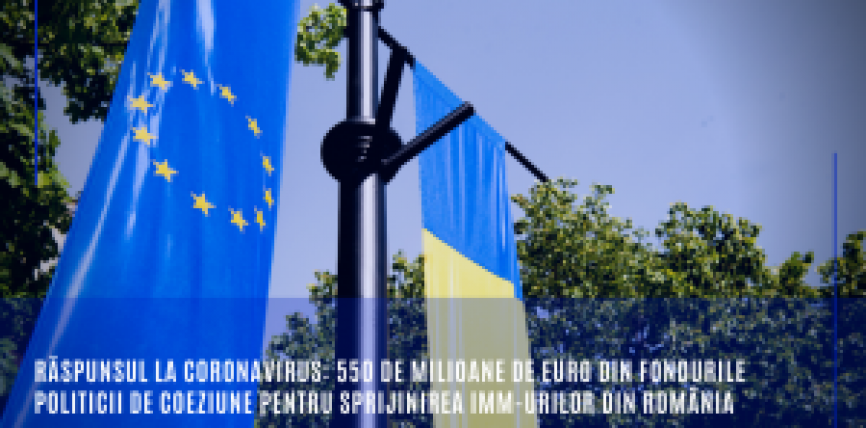 Răspunsul la coronavirus: 550 de milioane de euro din fondurile politicii de coeziune pentru sprijinirea IMM-urilor din România