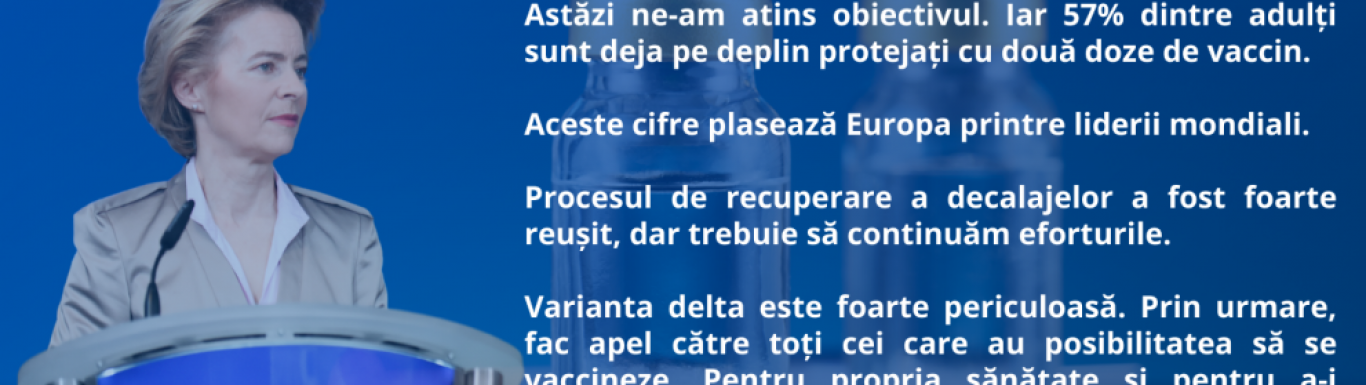 Declarația președintei von der Leyen privind o nouă etapă importantă în strategia UE privind vaccinurile